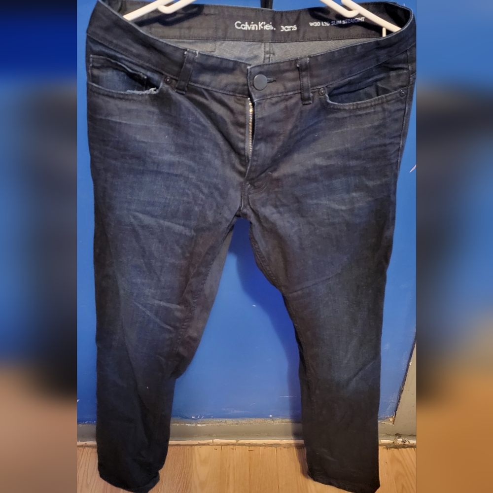 Calvin klein navy blue jeans